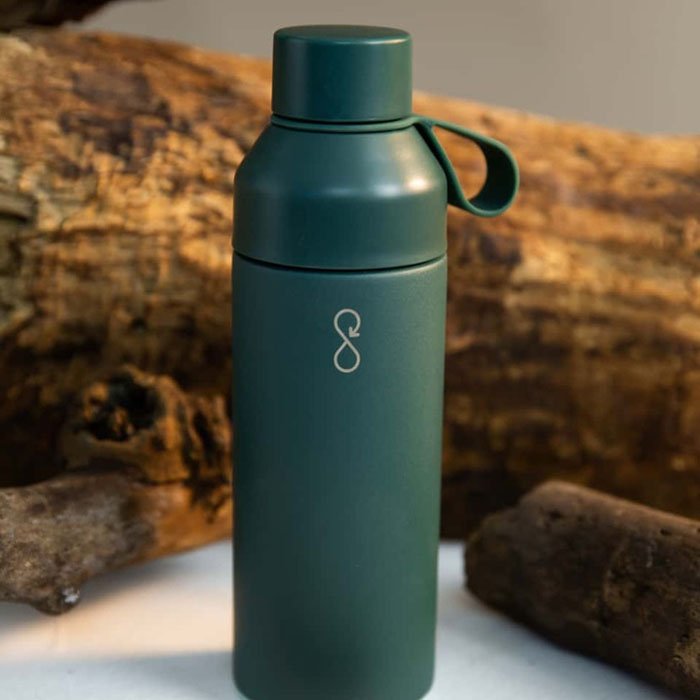 Haf Award winner. 100% recycled insulated water bottle-forest green (5)