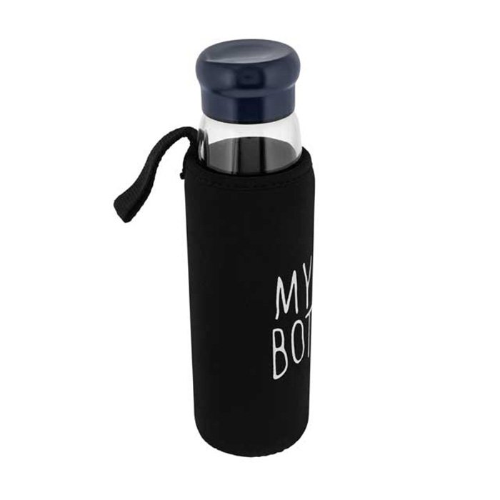 Riviera BPA Free Glass bottle. 500 ml - black(5)