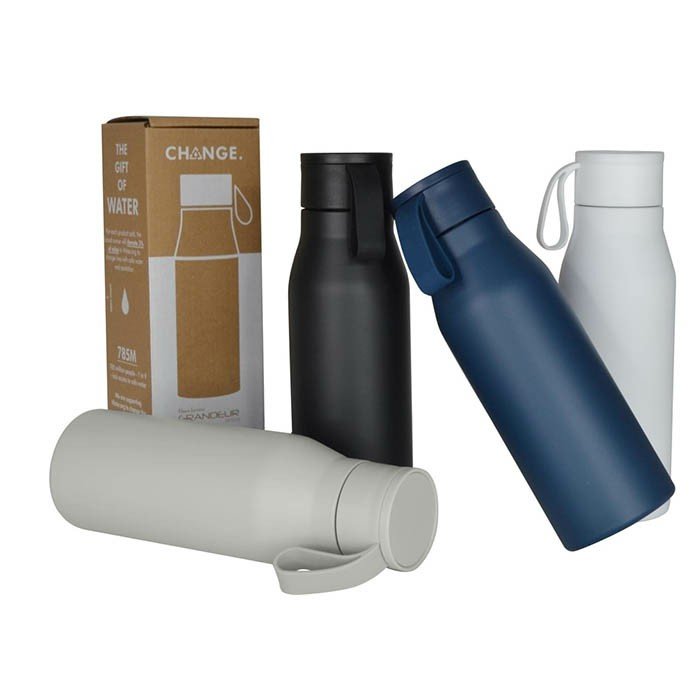 Sabi Insulated Steel Water Bottle. 600 ml-Black (2)