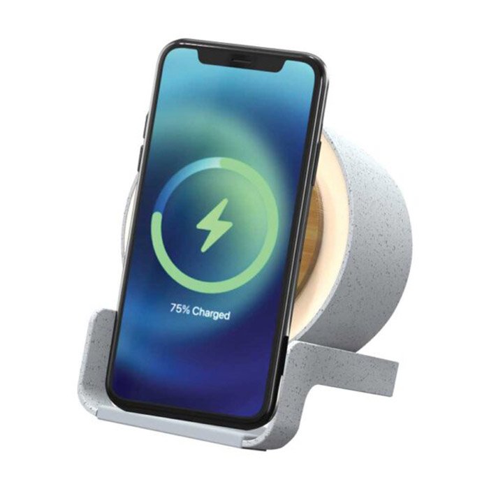 Cloud 10W Wireless charging & BT speaker with light lamp (1)