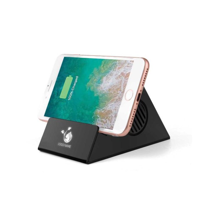 Hissi 3W BT light-up-logo speaker with 5W wireless charger. (1)