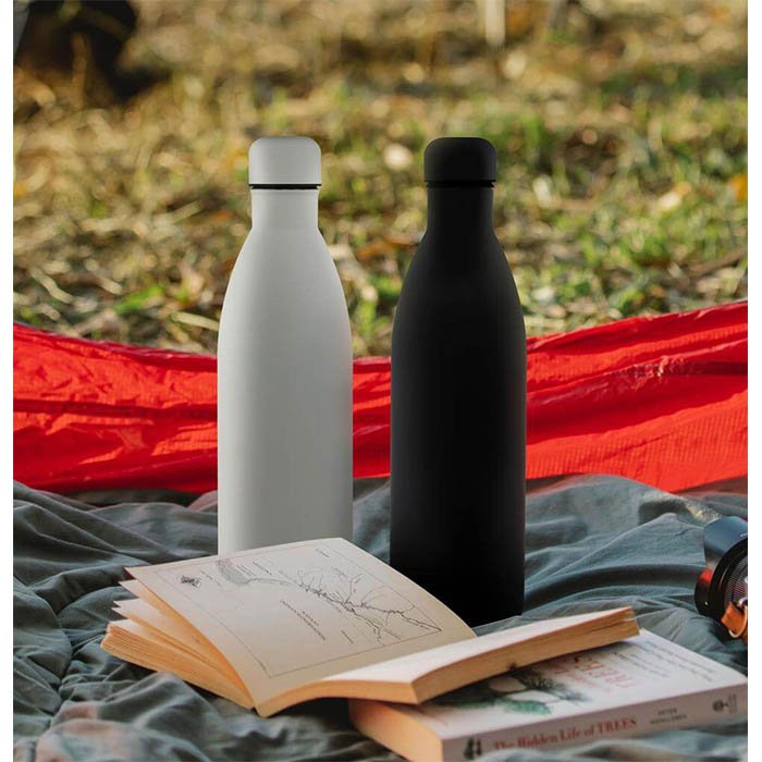 Matt One Large Insulated soft-touch steel bottle. 1 Litre (3)