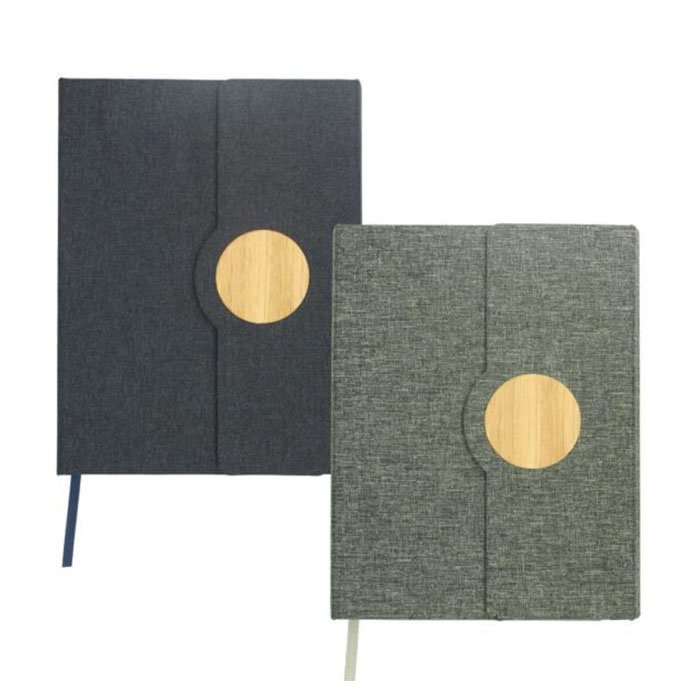 Chumbak RPET fabric A5 notebook with bamboo & magnetic (1)