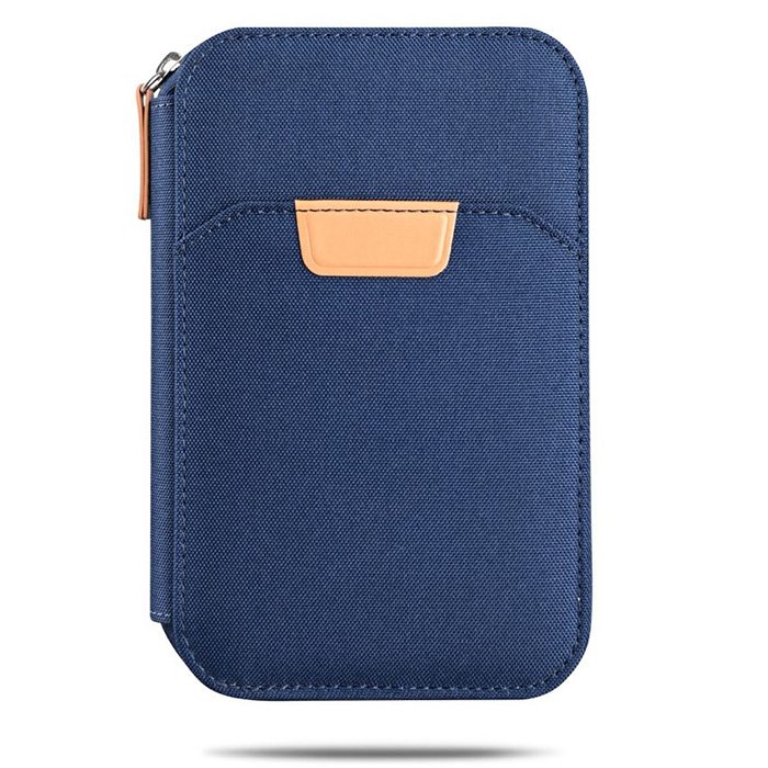 Eko Recycled travel wallet with compartments. (3)