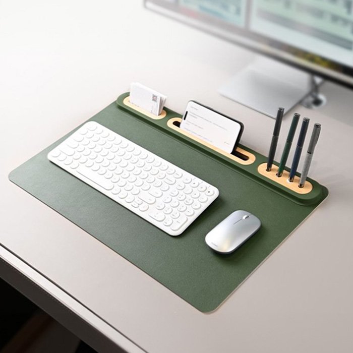 Poddane Large Recycled desk mat organizer. Keyboard & mouse pad. (10)