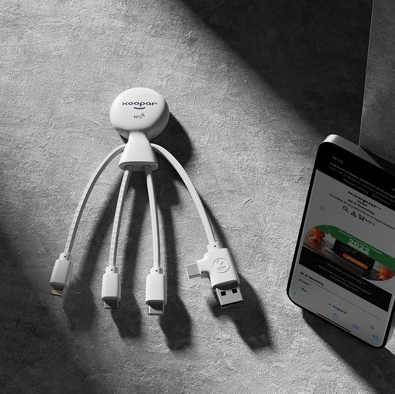 Wielo Eco friendly all-in-one multi charging cable with NFC