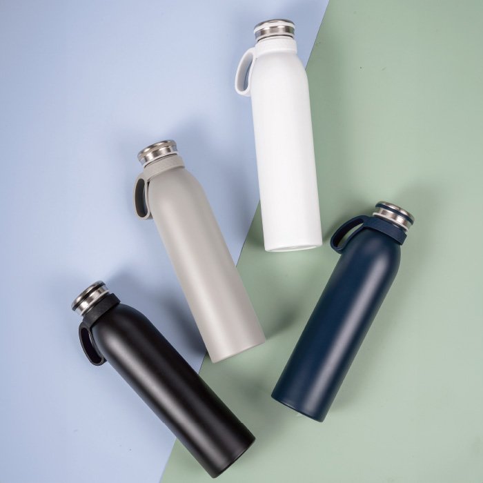 Butelka Recycled 600 ml stainless steel flask bottle. (1)