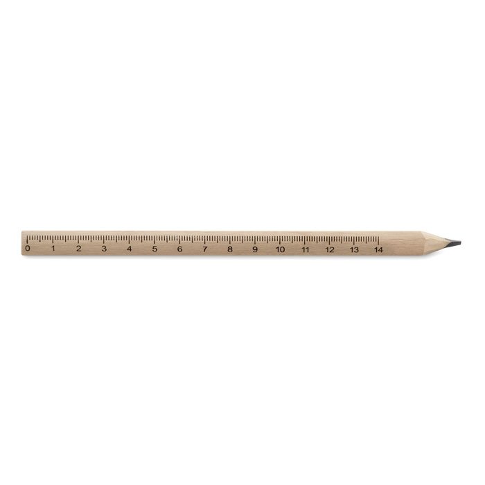 Madeira Wooden pencil and 14 CM ruler. (2)