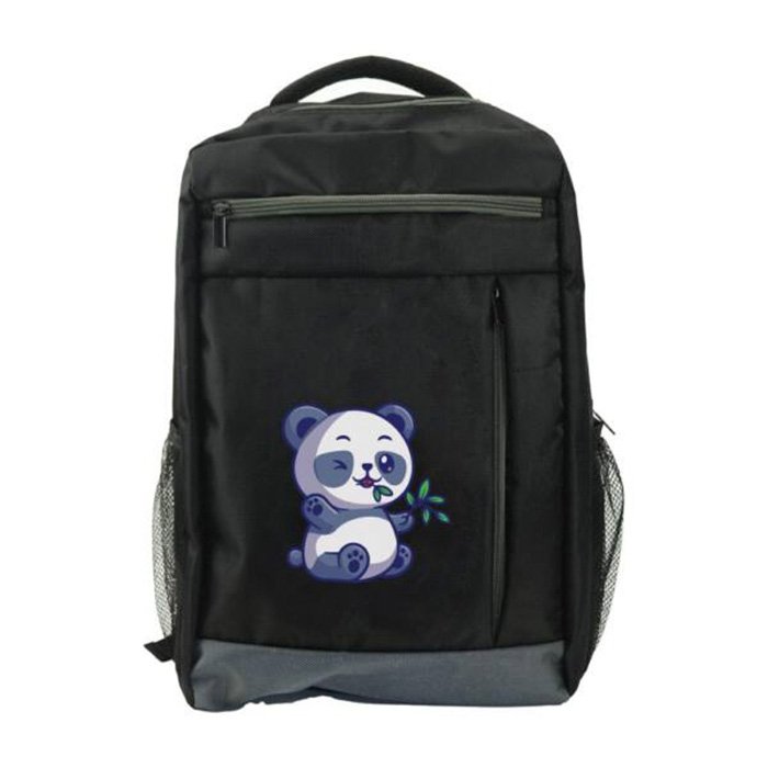 Podsta Black backpack in 1680D polyester material (5)